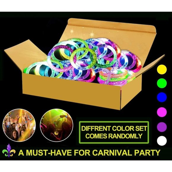 10 Pack Glow Sticks Bracelets Glow in The Dark Party Supplies Favors, … - Picture 1 of 7